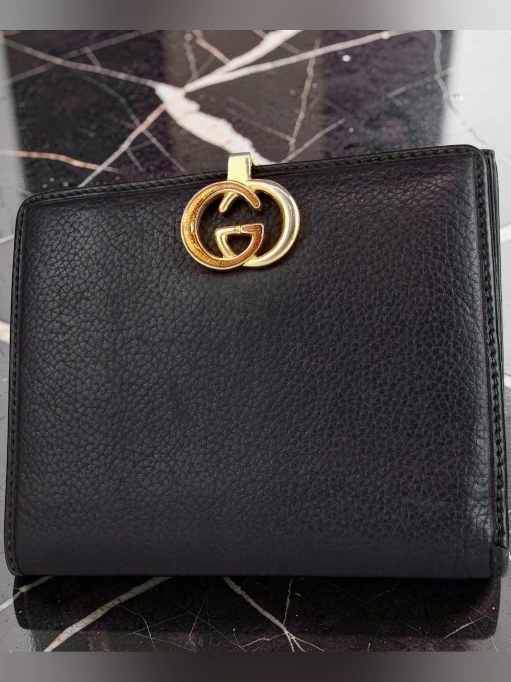 GUCCI Interlocking G Leather Bifold Wallet 😍🖤❤️‍🔥 - Picture 3 of 16